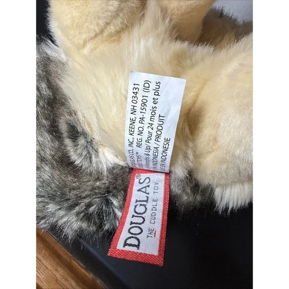 Douglas Raina 12" Howling Wolf Plush Stuffed Animal - Picture 8 of 9